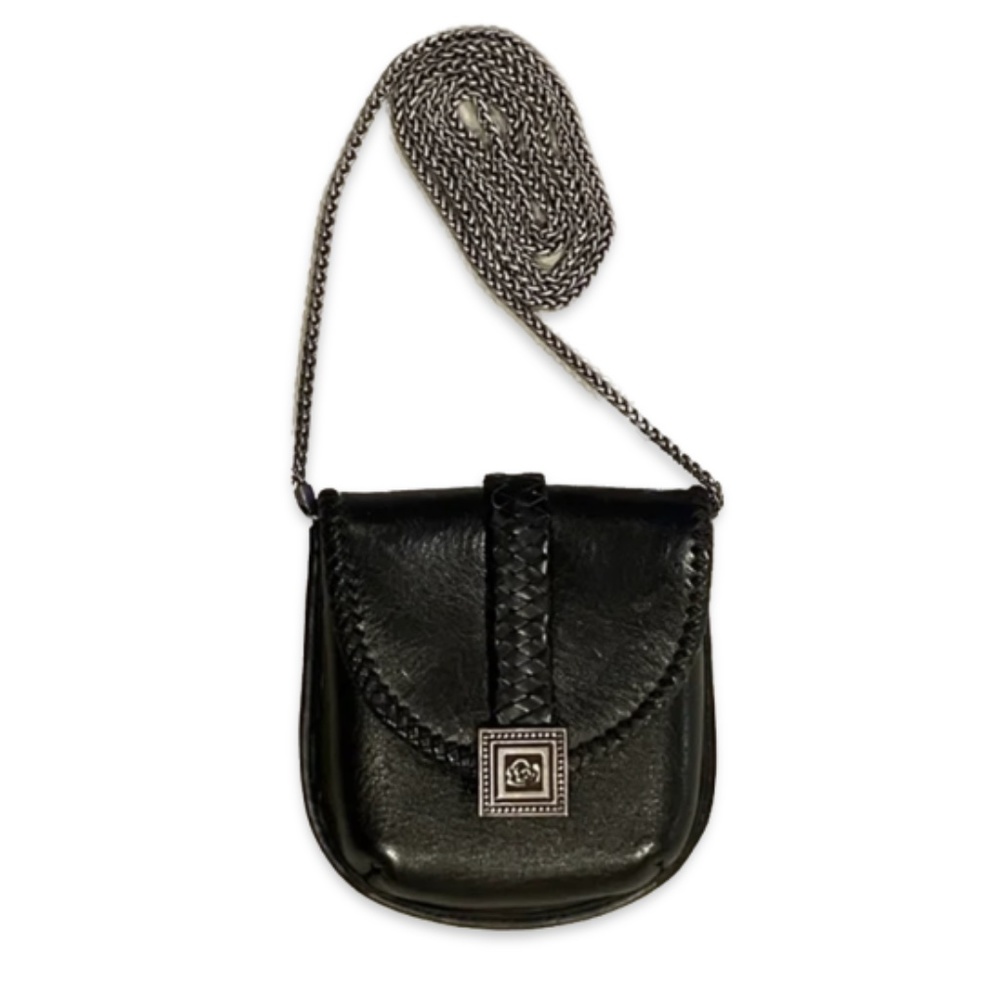Black Purse Braided Stitching
